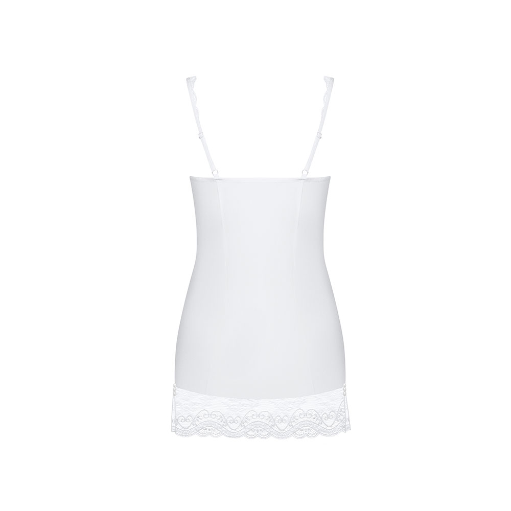 Obsessive Miamor Chemise With Thong White - Image 4