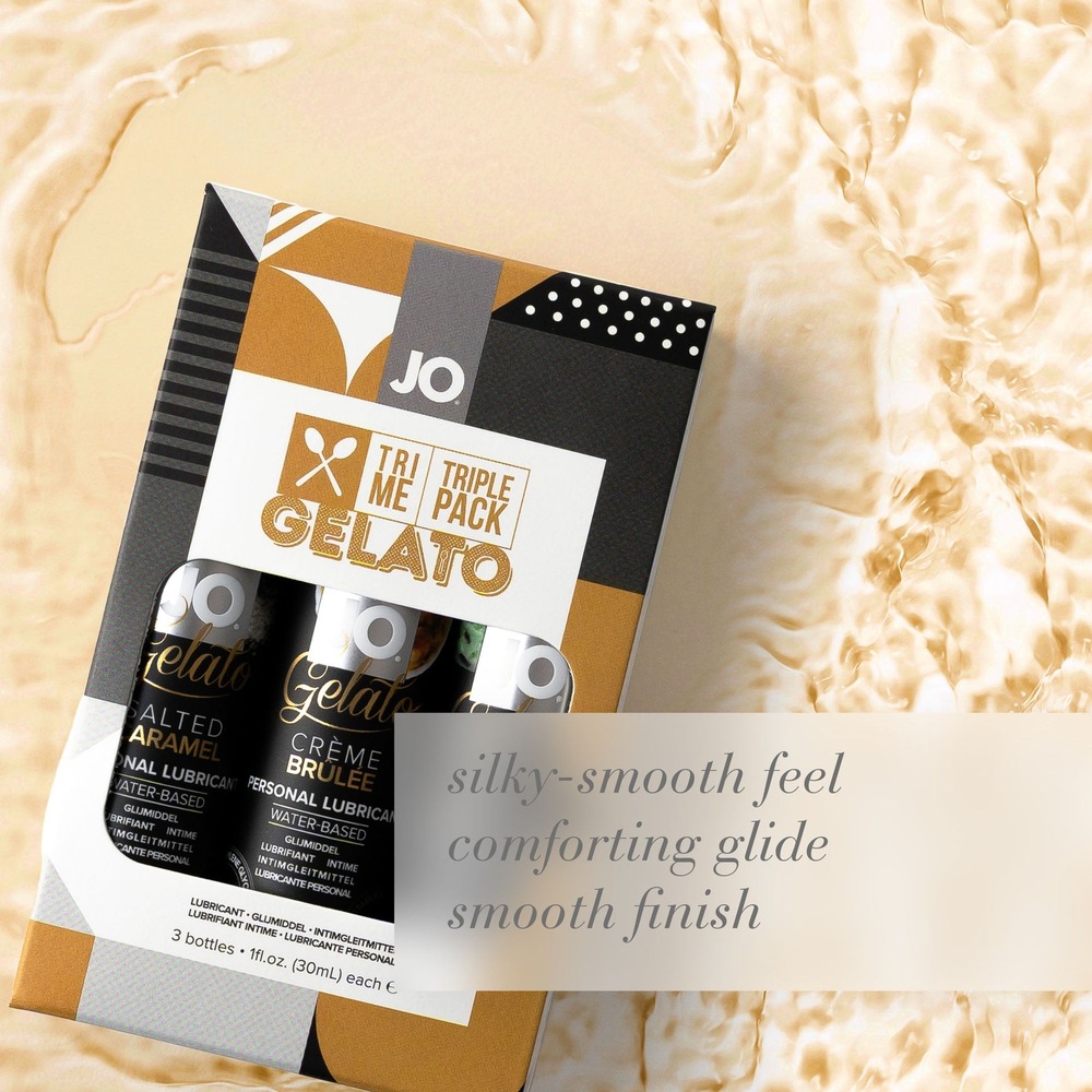 System JO Tri Me Triple Lickable Gelato Lubricant Pack - Image 4