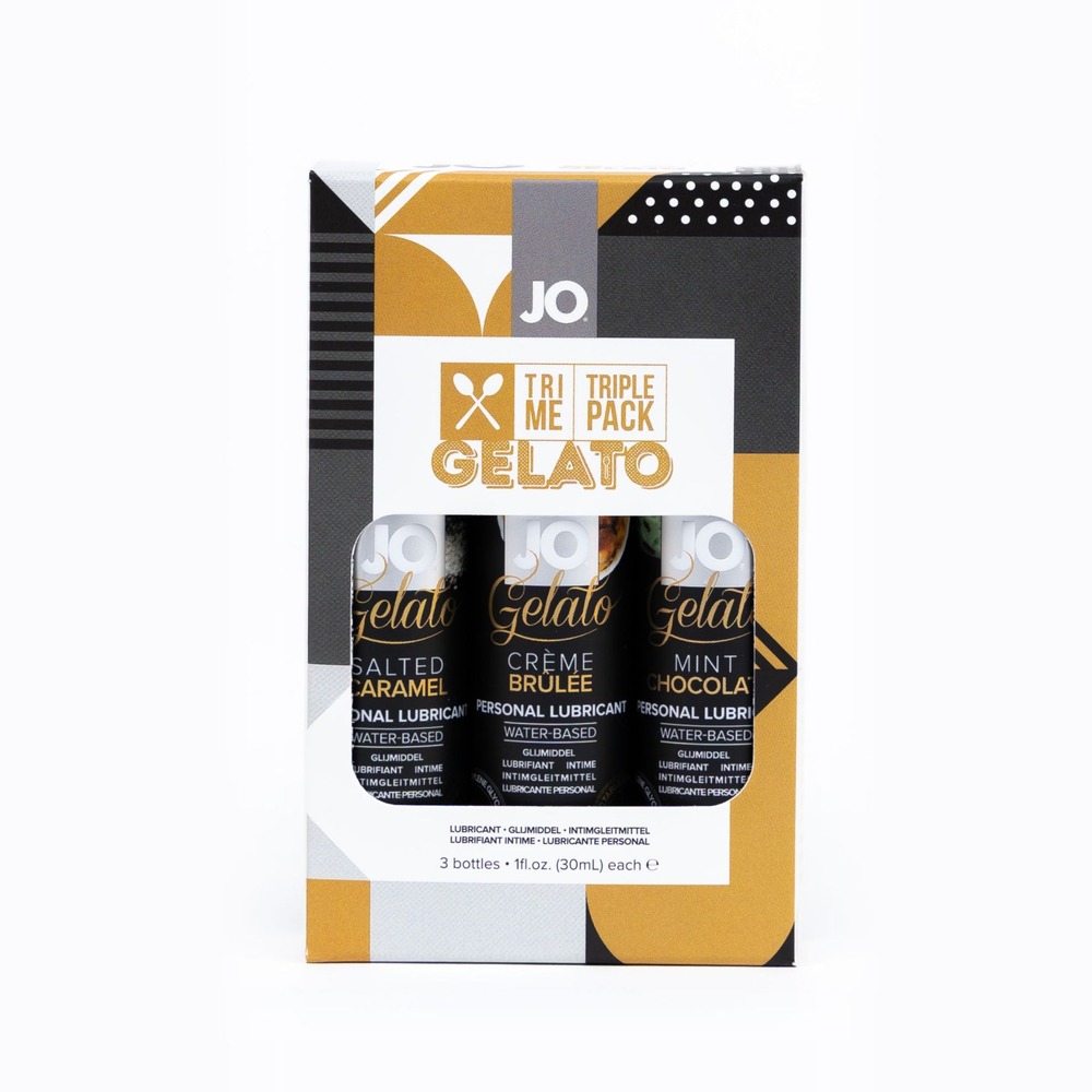 System JO Tri Me Triple Lickable Gelato Lubricant Pack - Image 2