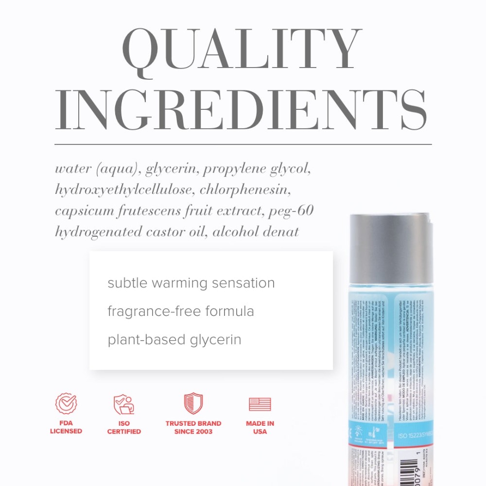 System JO H2O Lubricant Warming 60ml - Image 4