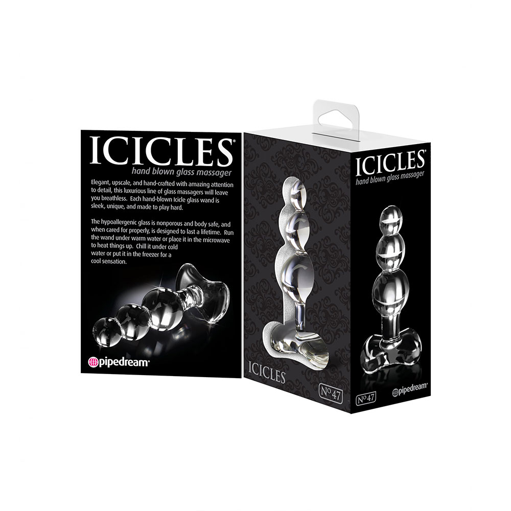 Icicles 47 Glass Massager Beaded Probe - Image 7