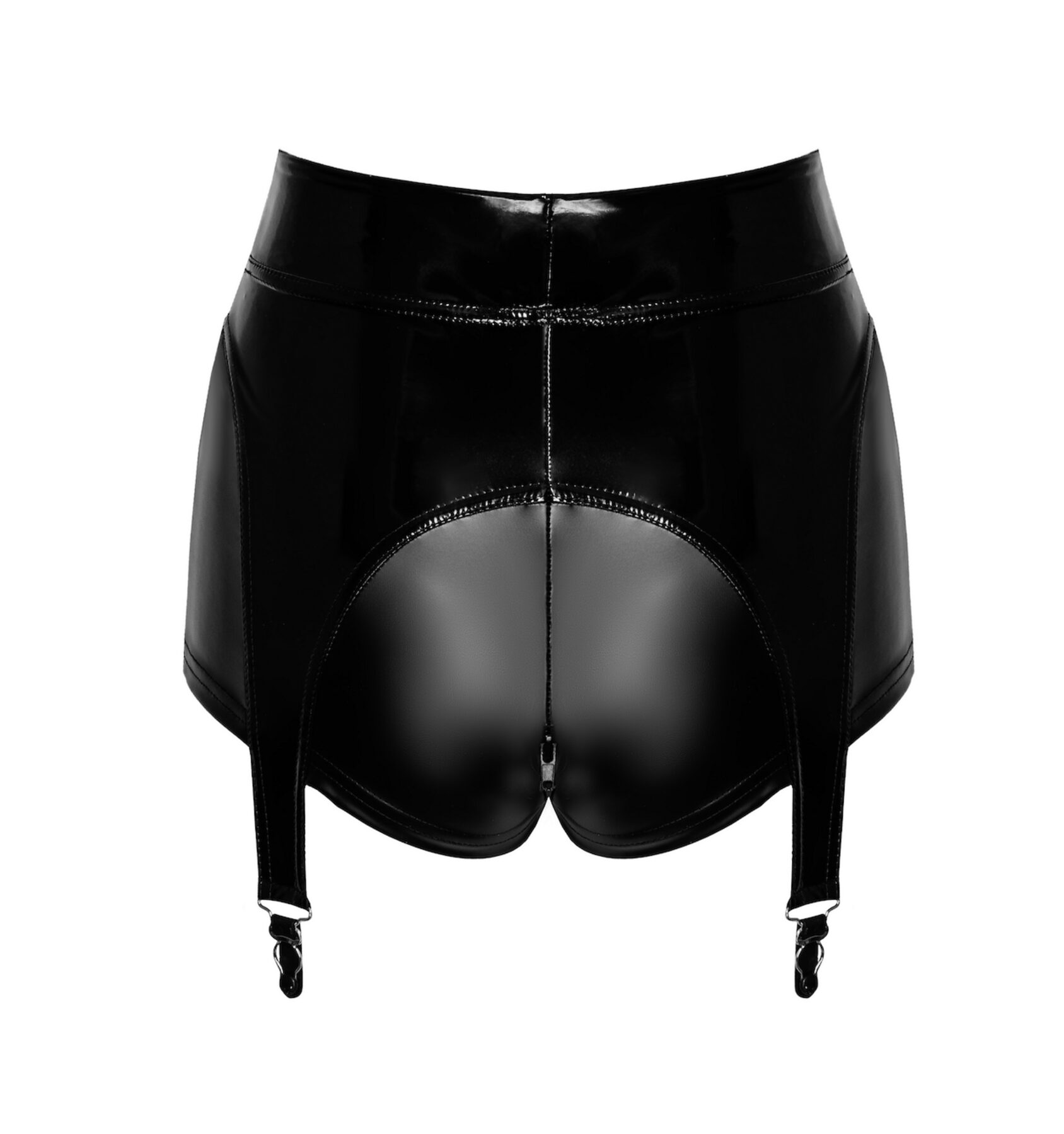 Noir Handmade Glam suspender wetlook and vinyl shorts - Image 2