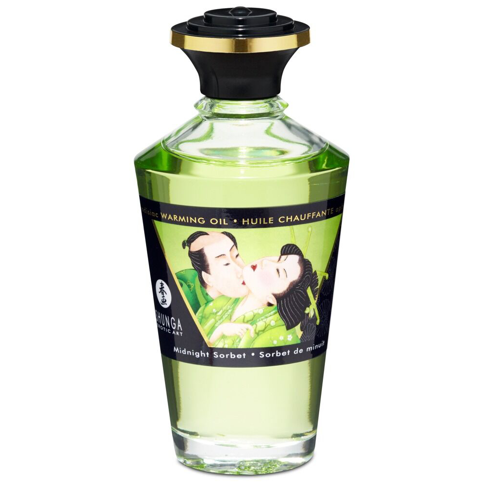 Shunga Intimate Kisses Aphrodisiac Romance Oil Midnight Sorbet 100 ml - Image 2