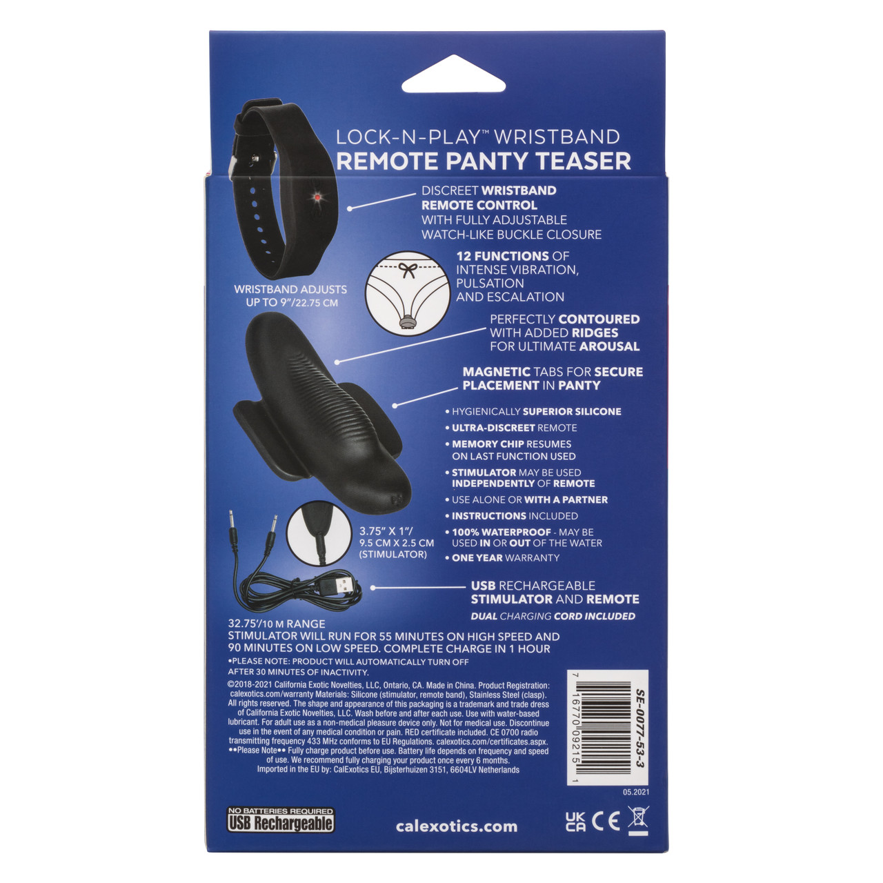 Calexotics Wristband Remote controlled Panty Teaser - Image 5