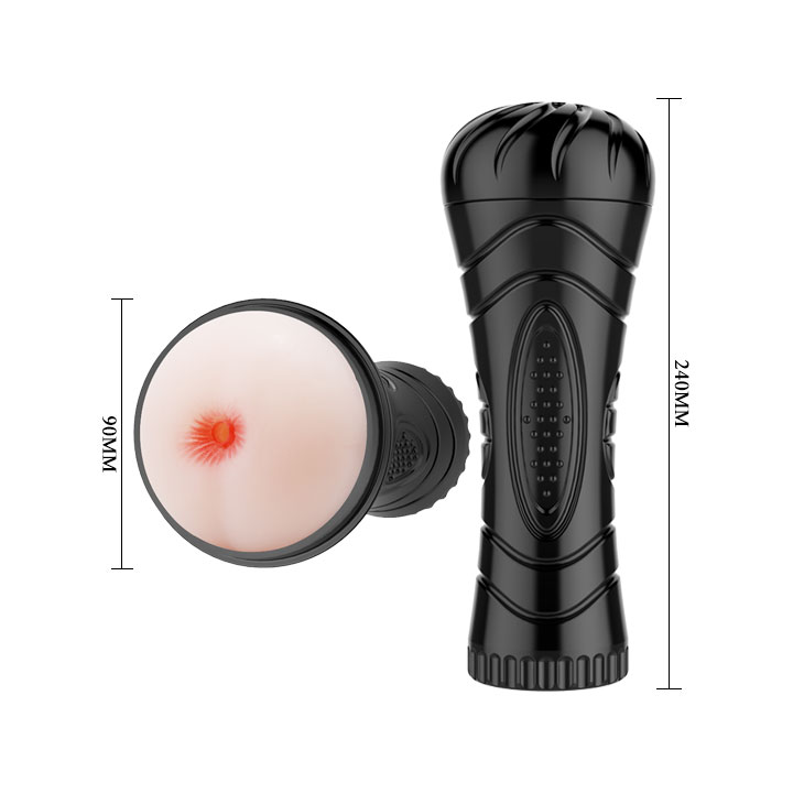 Ass in a Flashlight tube with vibration and remote control - Image 5