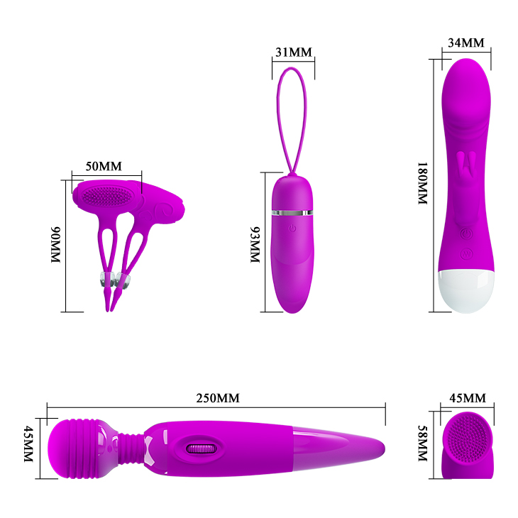 Pretty Love Purple DESIRE Complete Sex Toy Set - Image 6