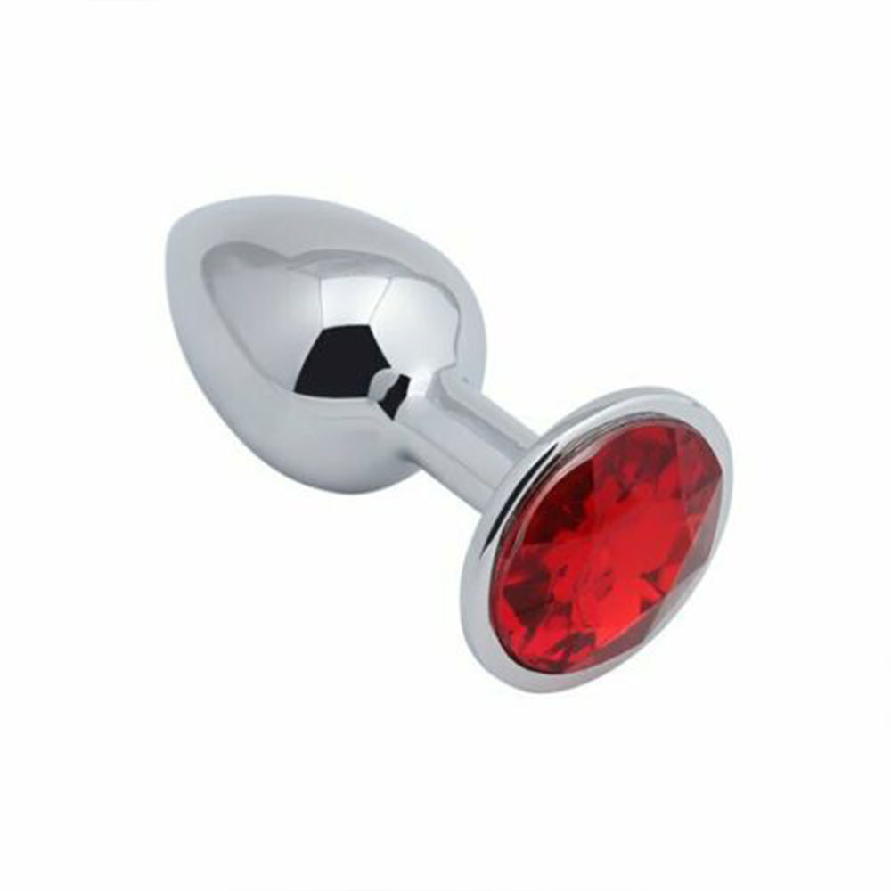 SMALL Naughty Toys metal Butt Plug RED - Image 5