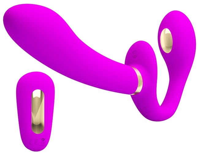 Pretty Love Thunderbird Wireless Electric Shock Strapless Strap-on - Image 2