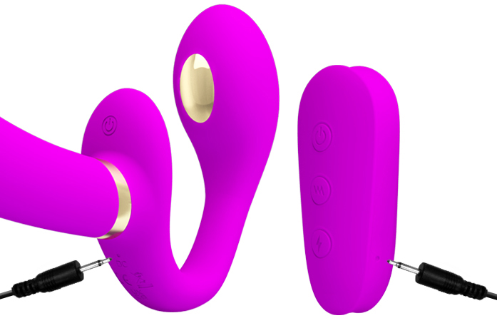 Pretty Love Thunderbird Wireless Electric Shock Strapless Strap-on - Image 4