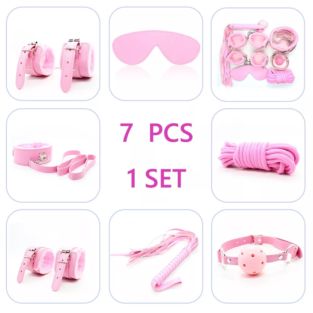 Lover's Pink Fetish Bondage Set 7 pcs - Image 2