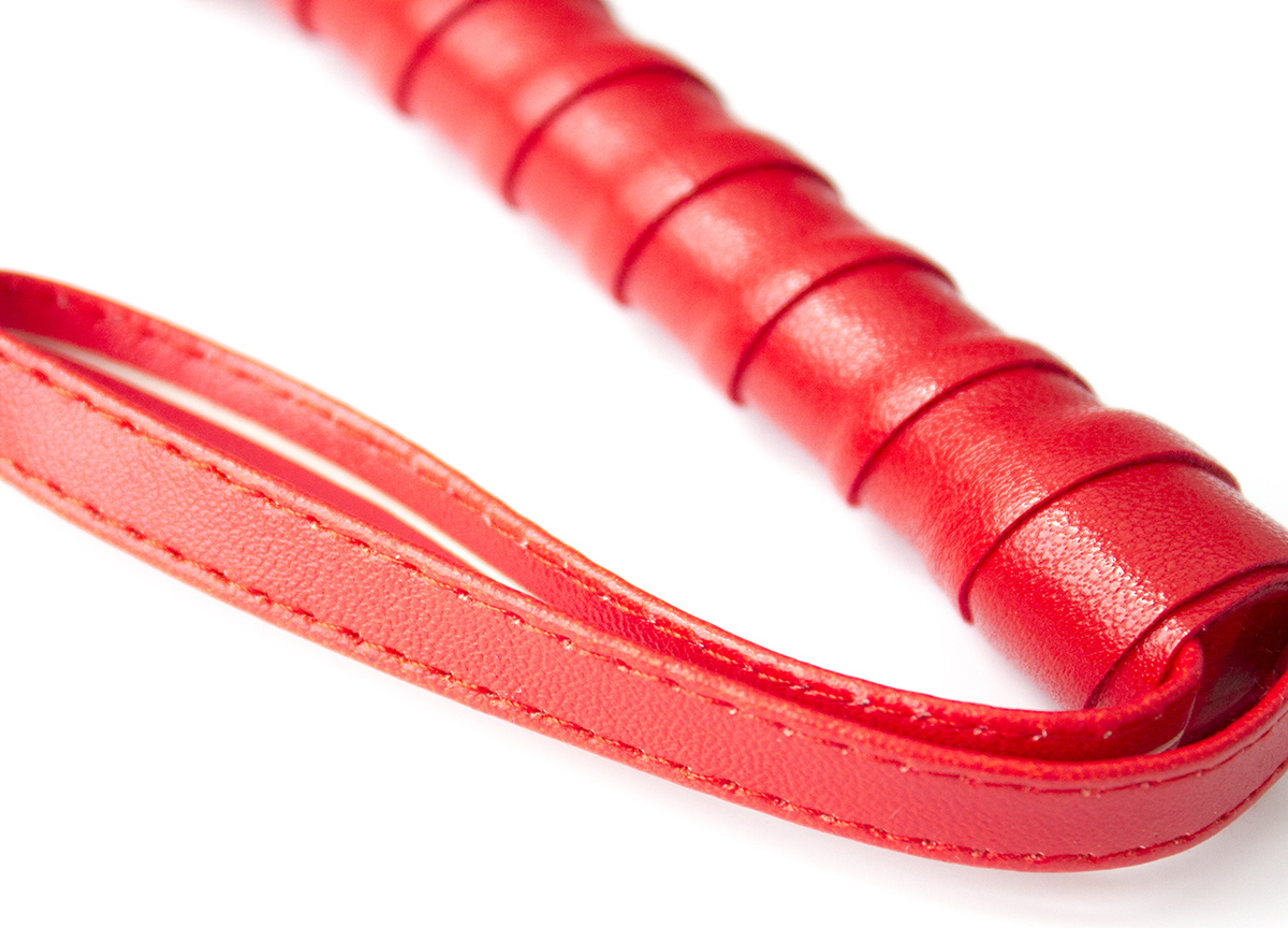 Naughty Toys Red Medium size flogger whip 45 cm - Image 2