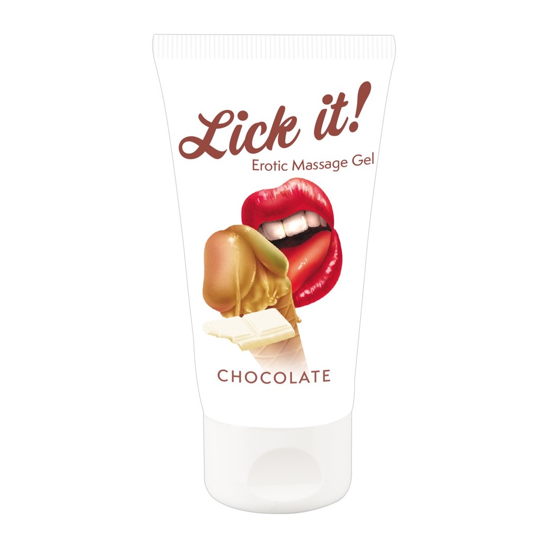 Lick it Erotic Massage Gel Chocolate 50ml - Image 2