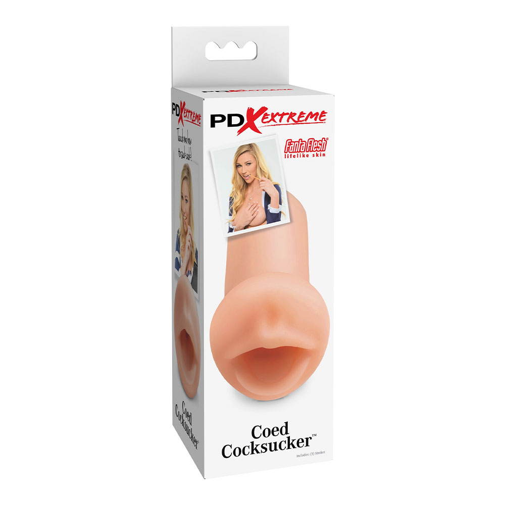 Coed Cocksucker Realistic Mouth Male Masturbator - Image 4