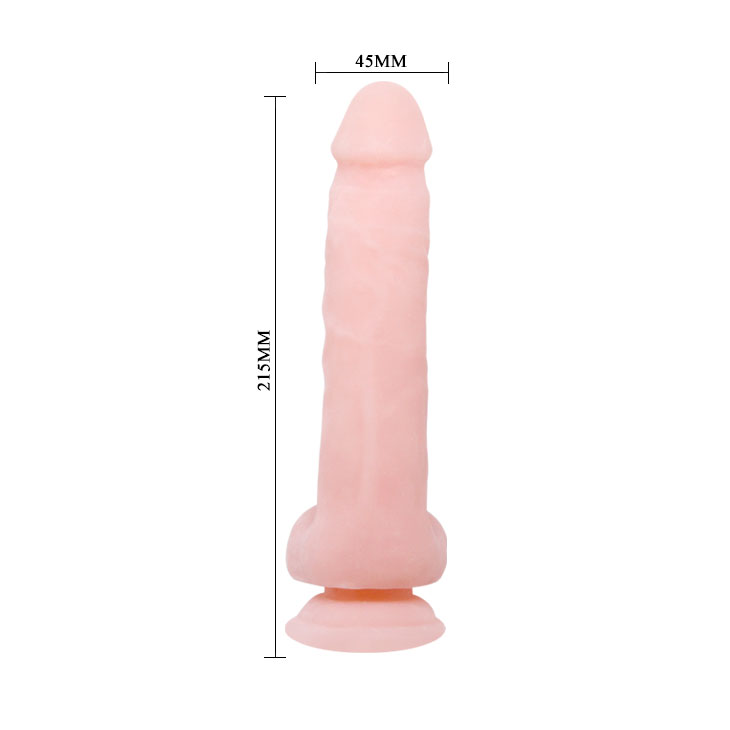 Cock and balls Super Dildo with Suction base 21.5 cm - Image 2
