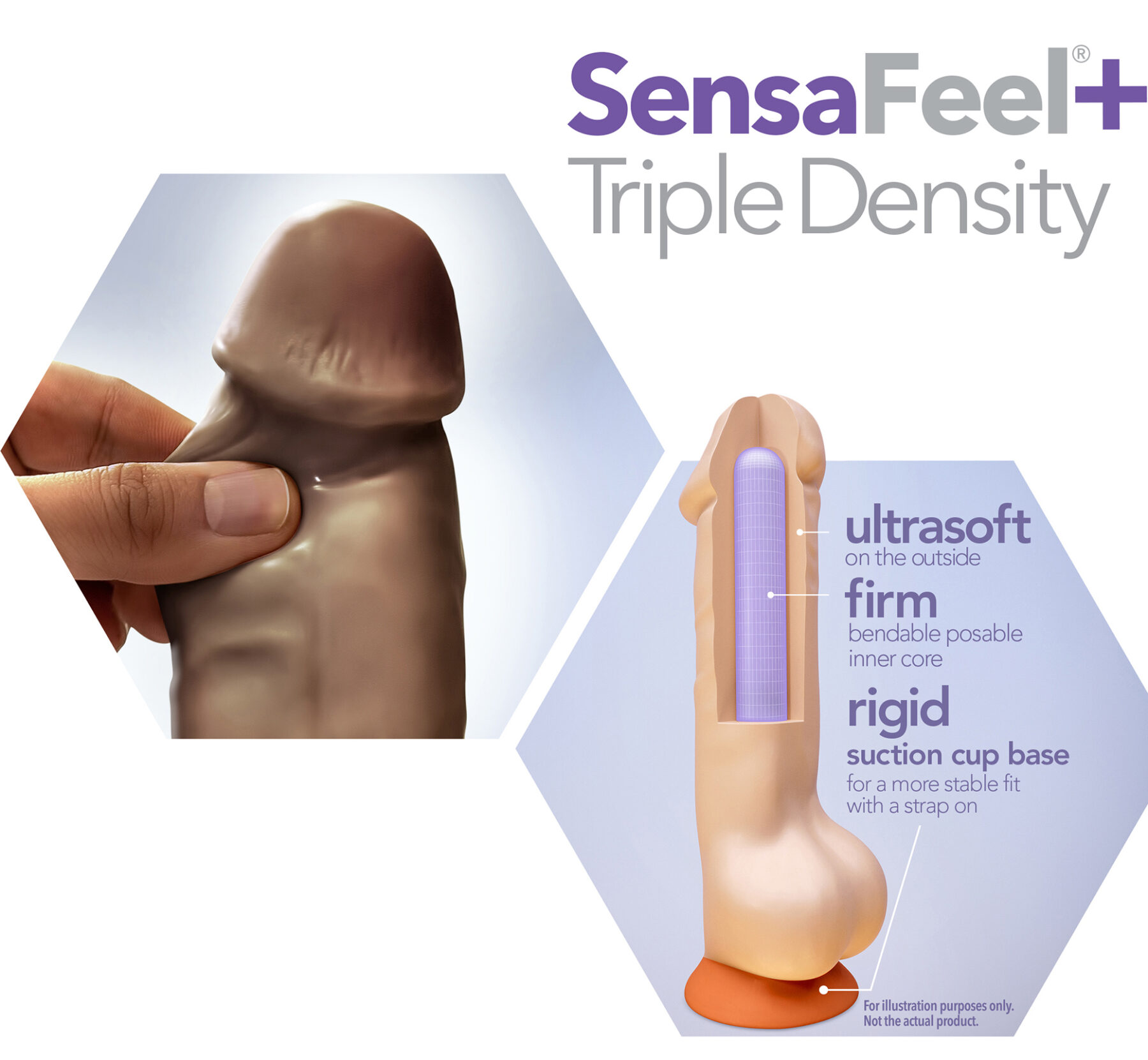Dr. Skin plus 7 inch Posable dildo chocolate - Image 7