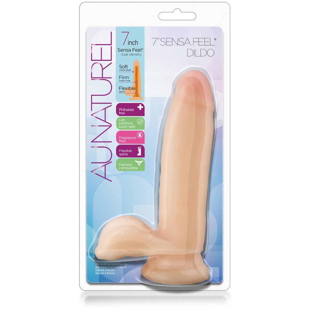 Blush Au Naturel 7 Inch Dildo Beige - Image 6