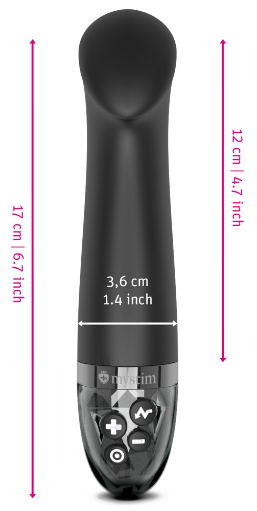 Mystim Right on Ron E-Stim Vibrator 17 x Ø 3.6 cm - Image 4