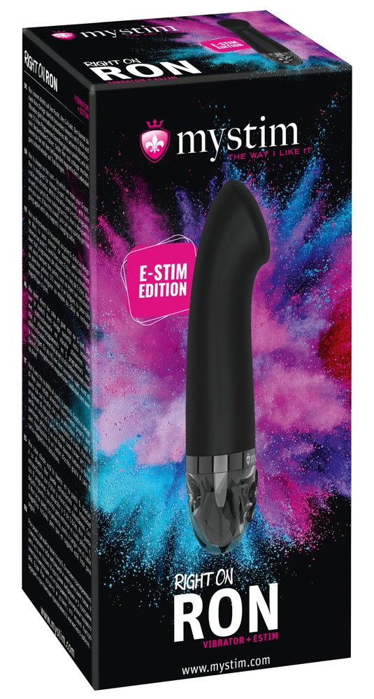 Mystim Right on Ron E-Stim Vibrator 17 x Ø 3.6 cm - Image 2