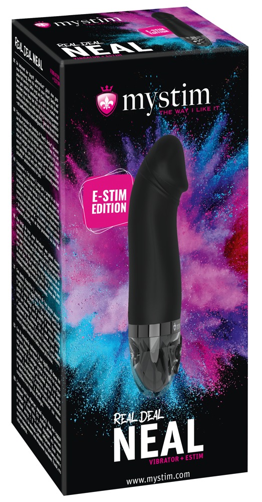 Mystim Real Deal Neal E-Stim Vibrator 16.5 x Ø 3.6 cm - Image 2