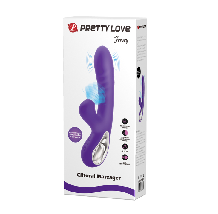 Pretty Love Jersey Sucking and Vibrating Rabbit Purple - Image 7