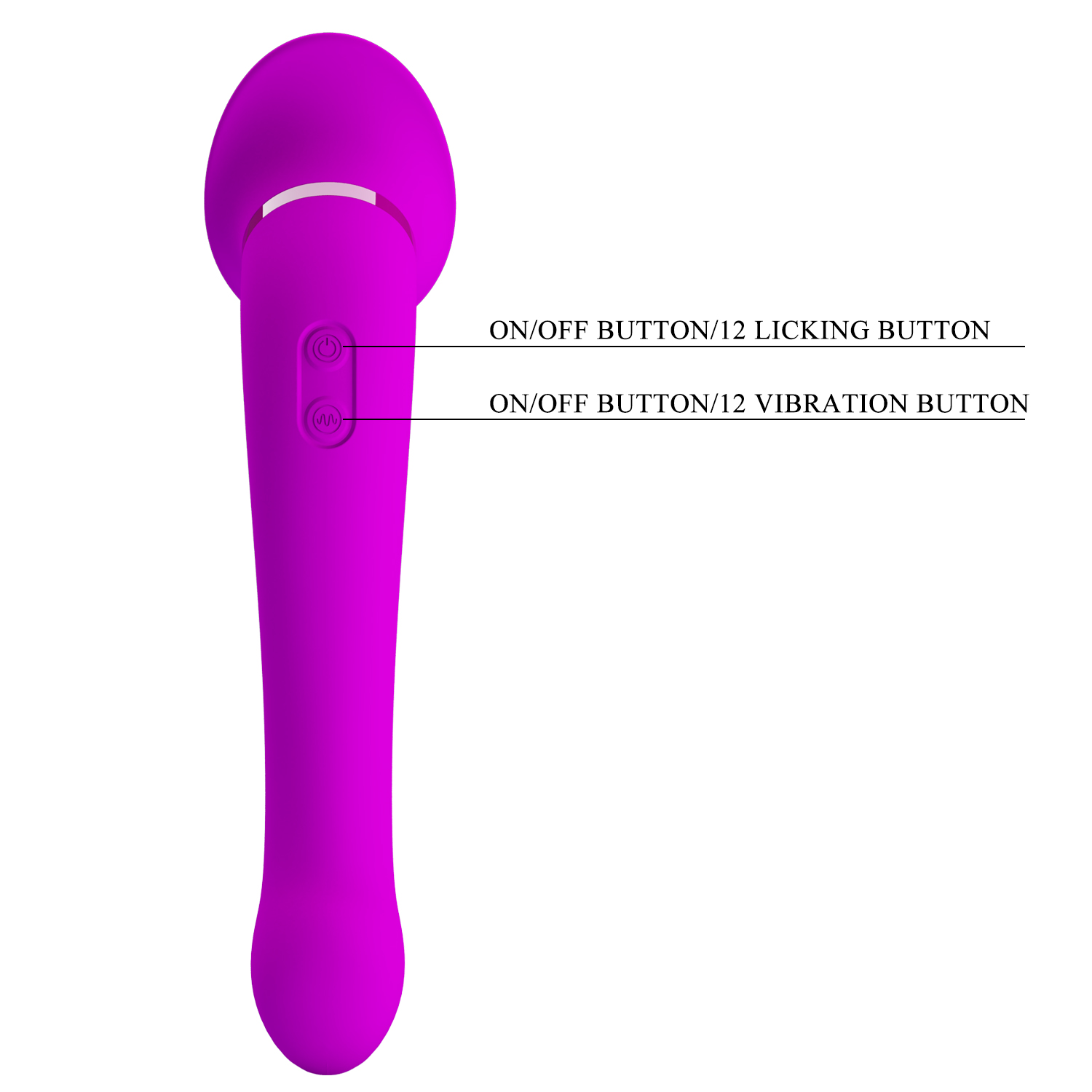 Pretty Love Faust Powerful Licking Dildo Vibrator 21 cm - Image 4