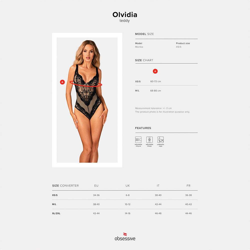 Obsessive Olvidia Lacy Teddy Black - Image 5