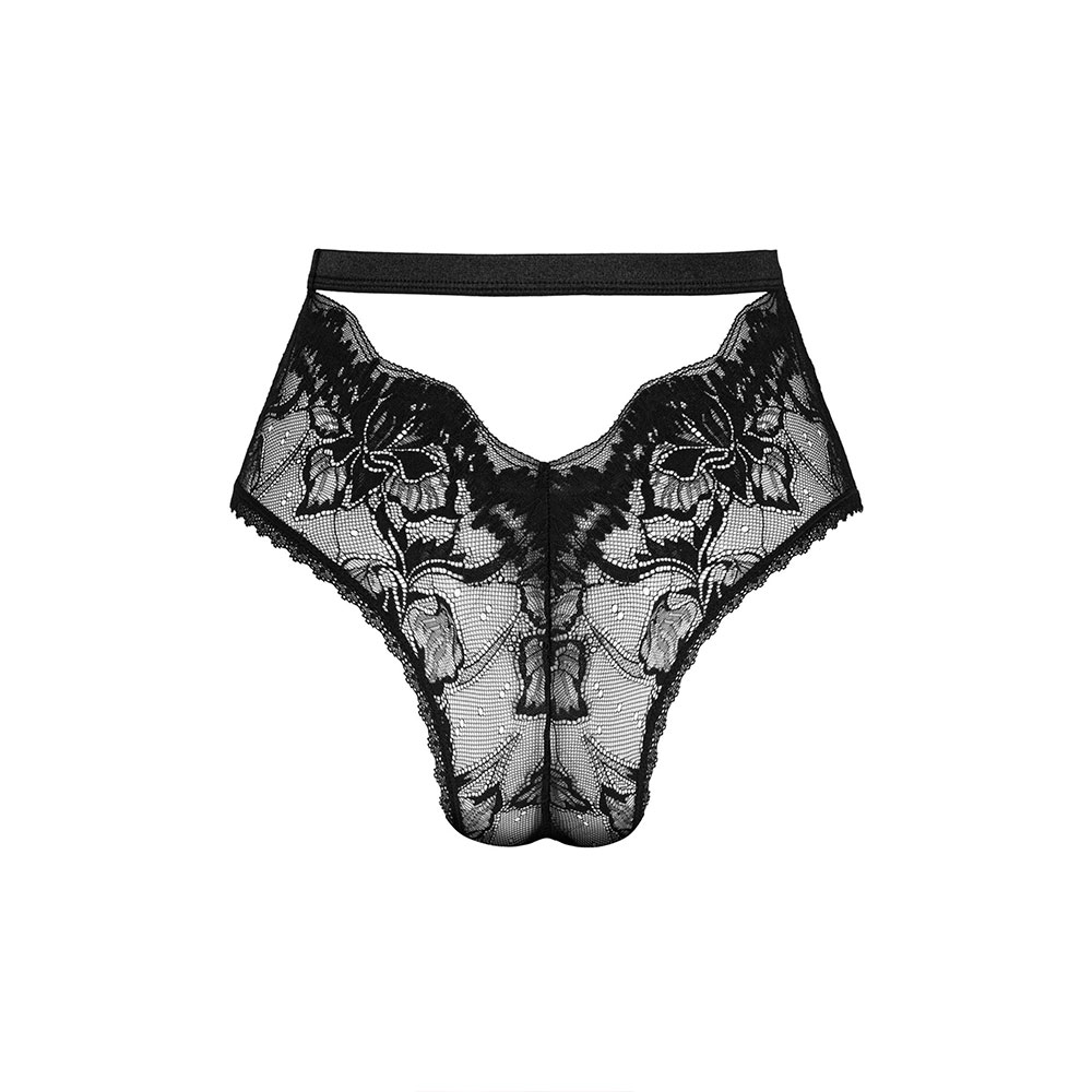 Obsessive Olvidia High waisted lace panties Black - Image 3