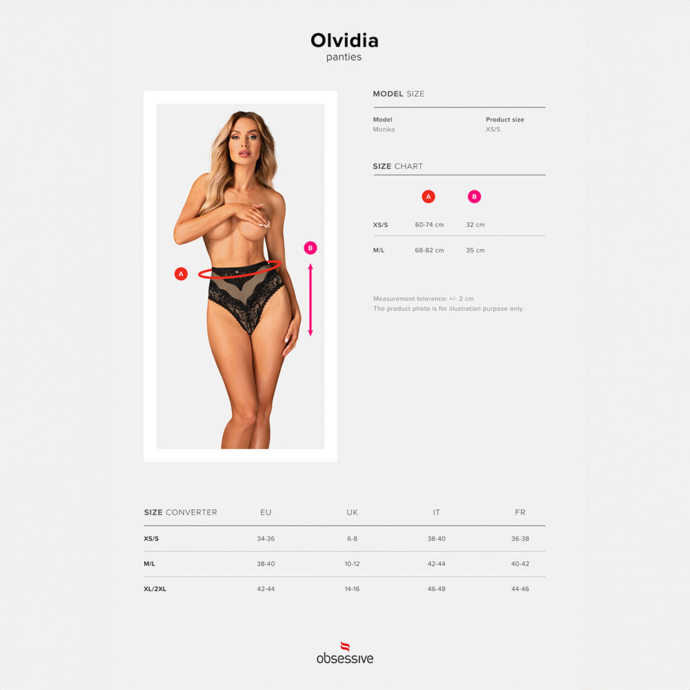 Obsessive Olvidia High waisted lace panties Black - Image 7