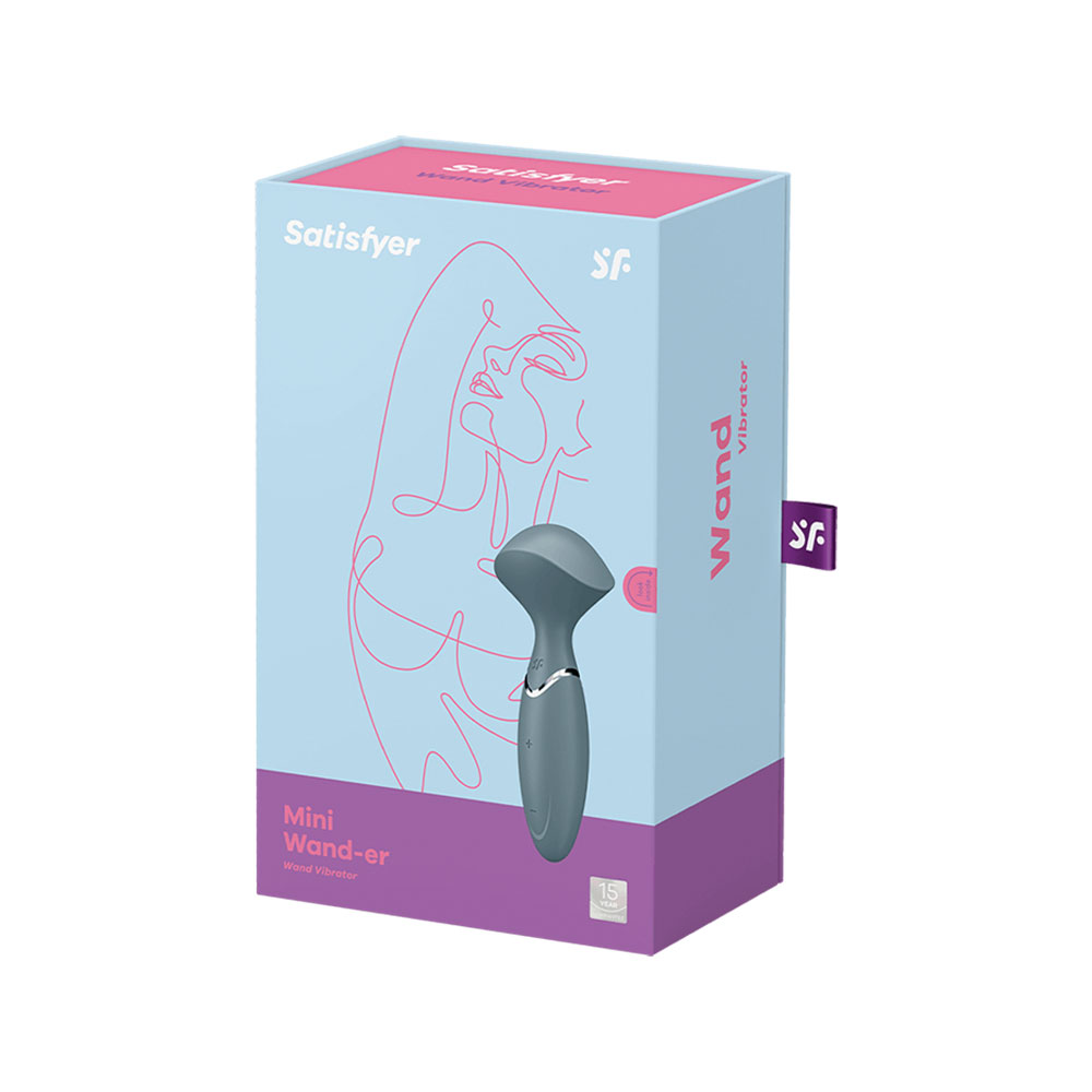 Satisfyer Mini Wand-er Body massager and clitoris stimulator Grey - Image 6
