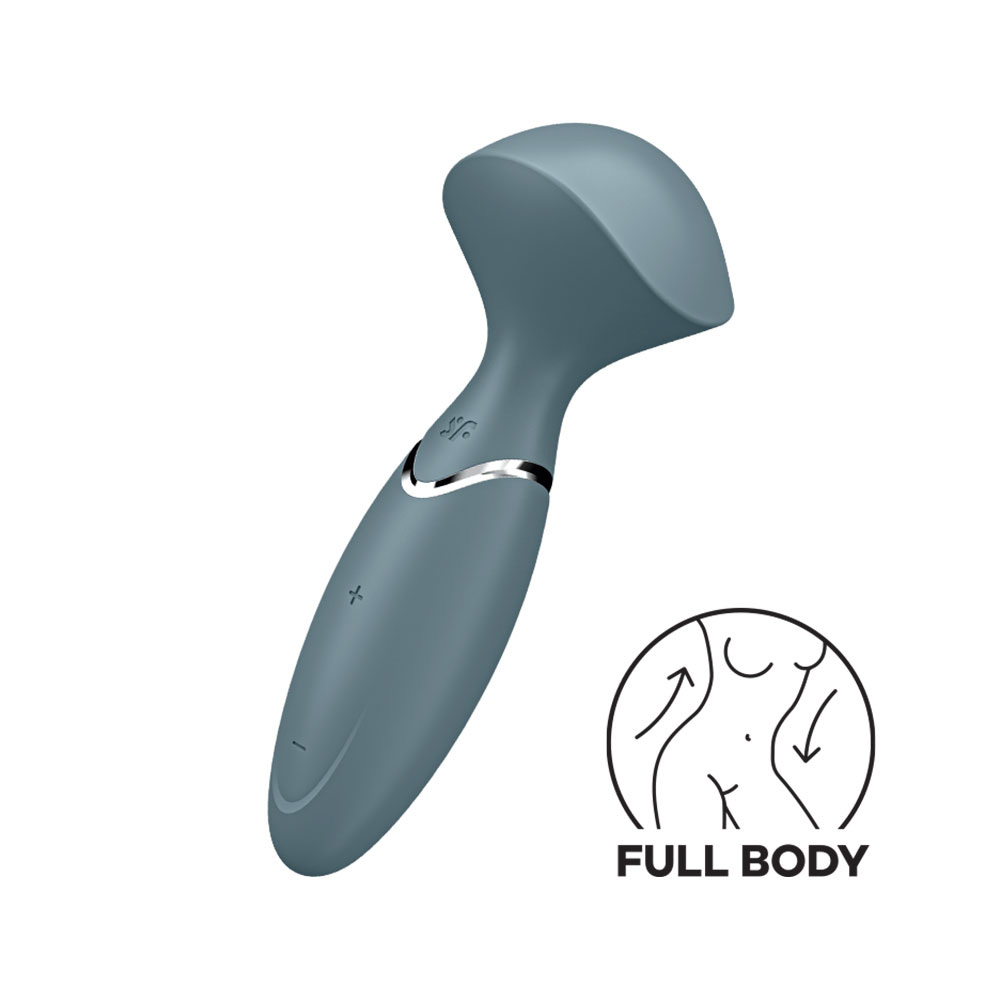 Satisfyer Mini Wand-er Body massager and clitoris stimulator Grey - Image 2