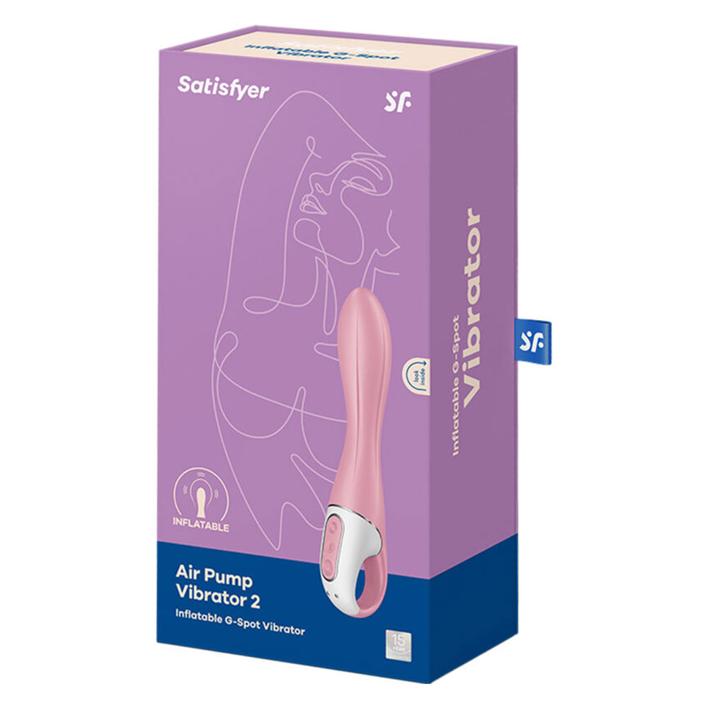 Satisfyer Air Pump Vibrator 2 Inflatable G Spot Stimulator Pink - Image 7