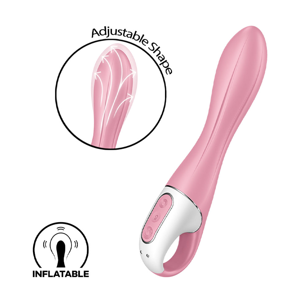 Satisfyer Air Pump Vibrator 2 Inflatable G Spot Stimulator Pink - Image 3
