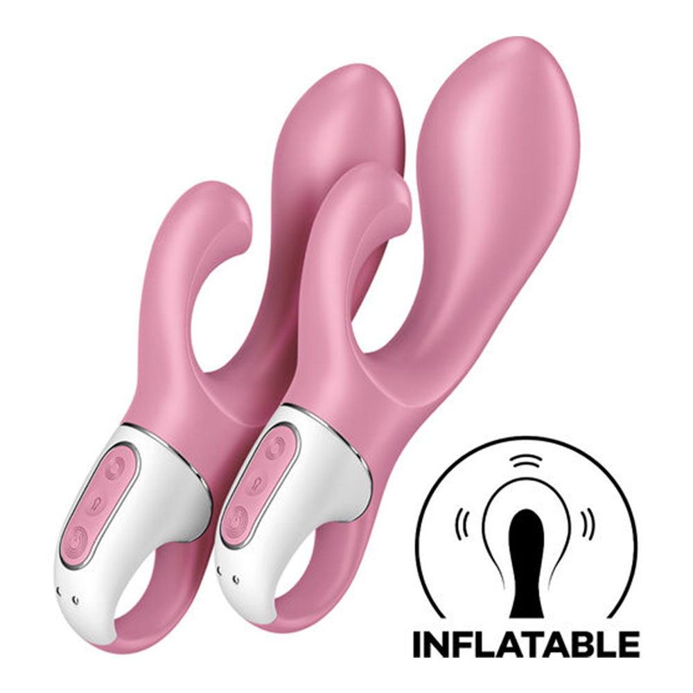 Satisfyer Air Pump Bunny 2 Inflatable G Spot and Clitoral Stimulator Pink - Image 2
