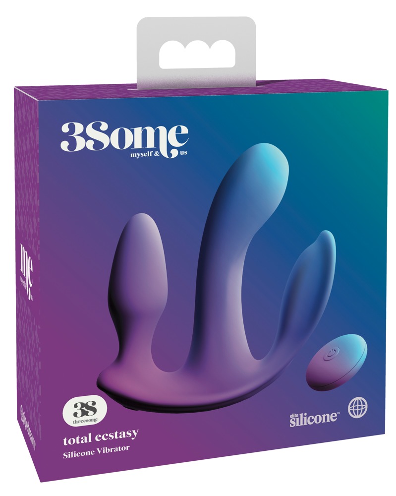 3SOME Total Ecstasy Vibrator with clitoral stimulator and butt plug - Image 2