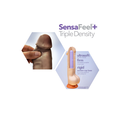 DR SKIN Plus Posable dildo Chocolate 23 x 5 cm - Image 7