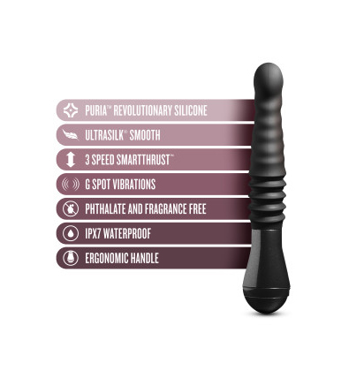 TEMPTASIA Lazarus Thrusting dildo Black 25.4 x 3.8 cm - Image 3