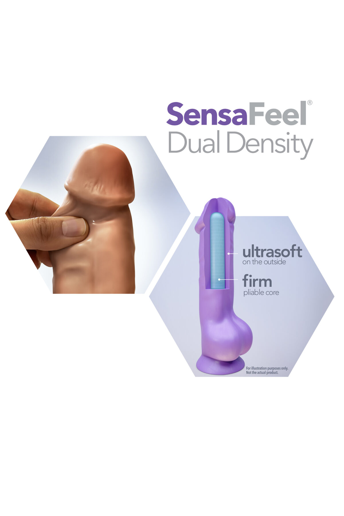AU NATUREL Jack dildo Mocha 19 x 3.8 cm - Image 4