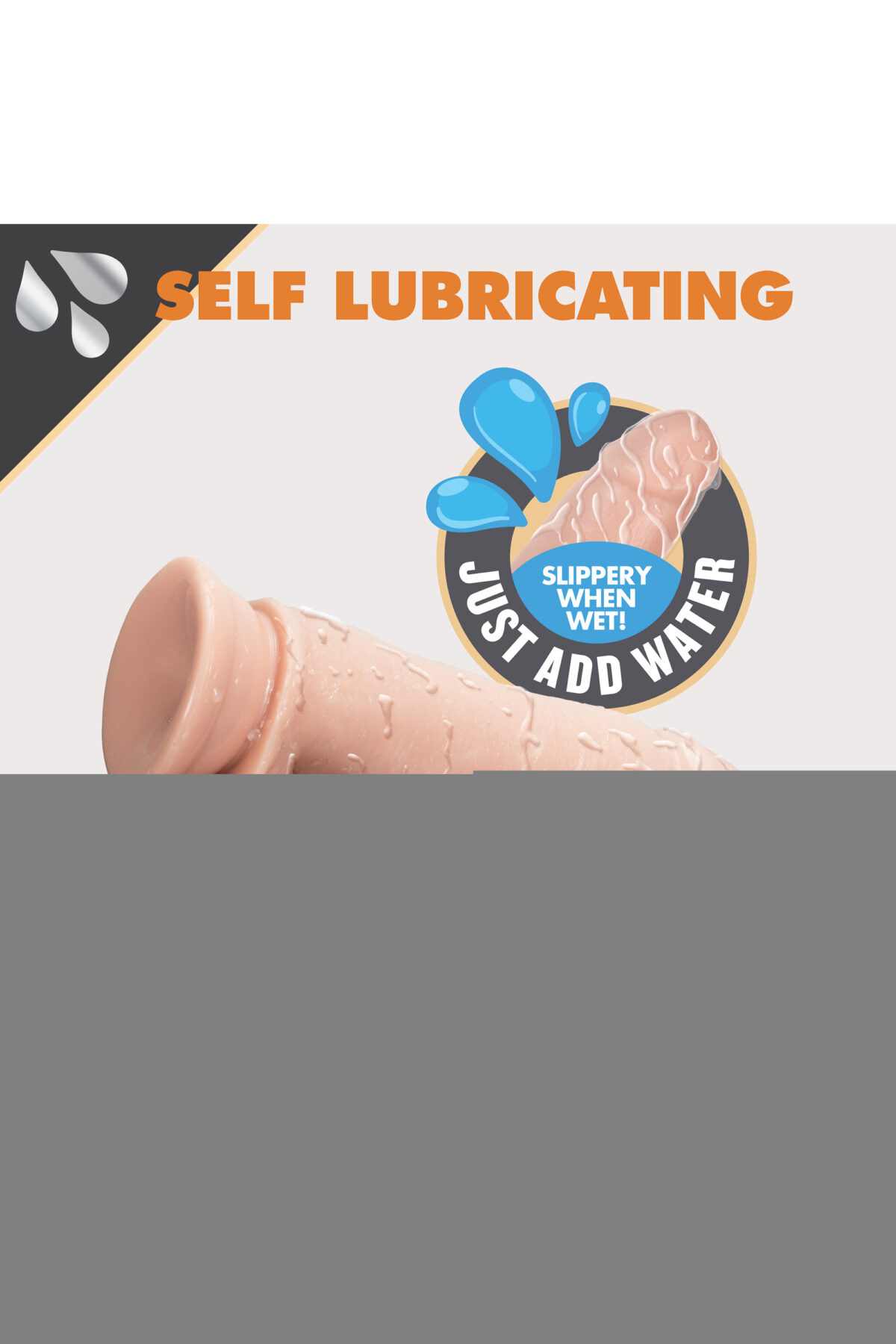 DR SKIN Self Lubricating Dildo 17.7 x 4.4 cm