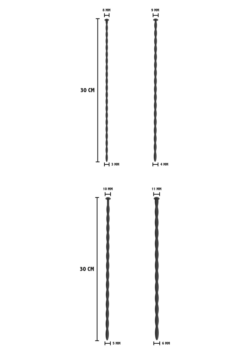 Penis Dilators 4 pcs set Small - Image 3