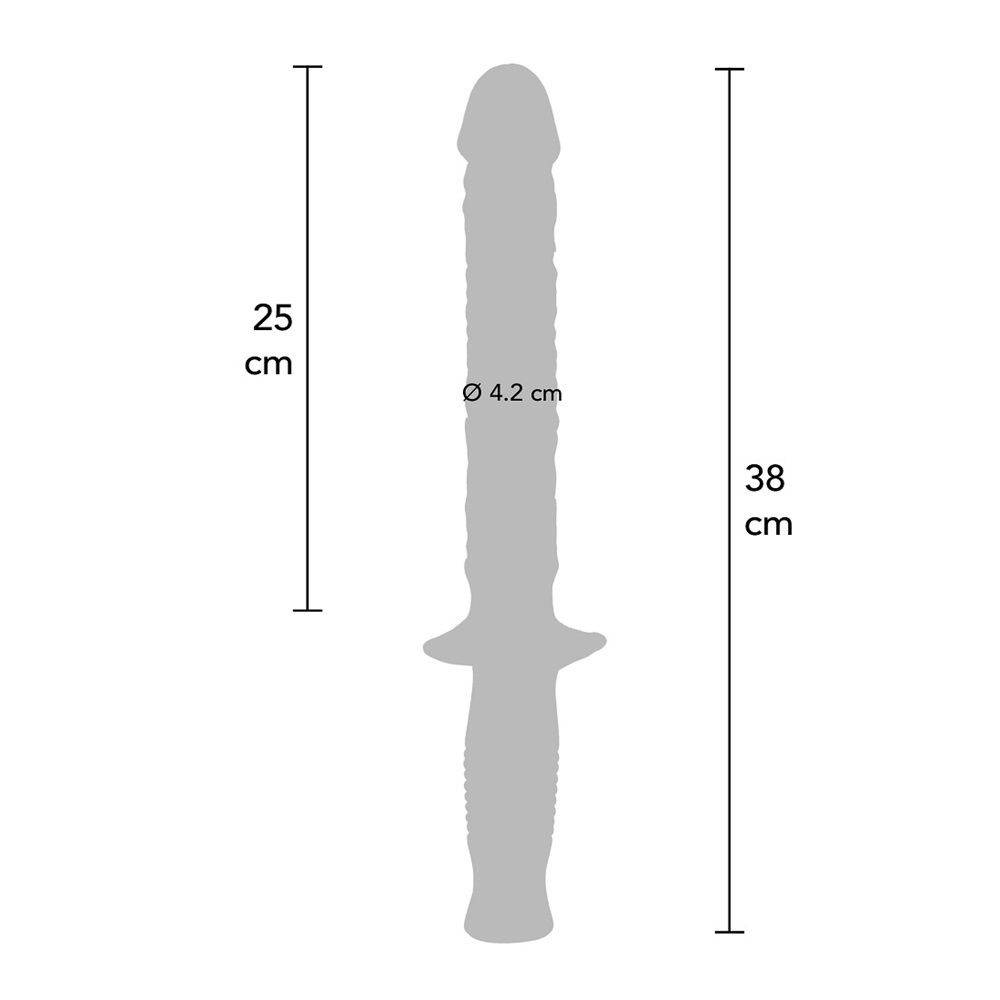 The Manhandler Black realistic dildo Wand 38 cm - Image 5