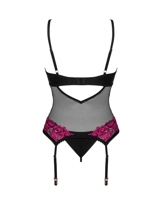 Obsessive black corset and thong. - Image 5
