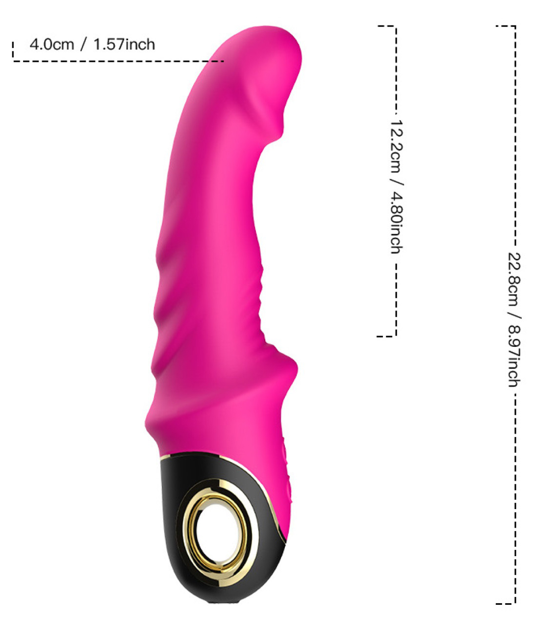 TOYBOX Joyblade silicone dildo vibrator PINK - Image 3