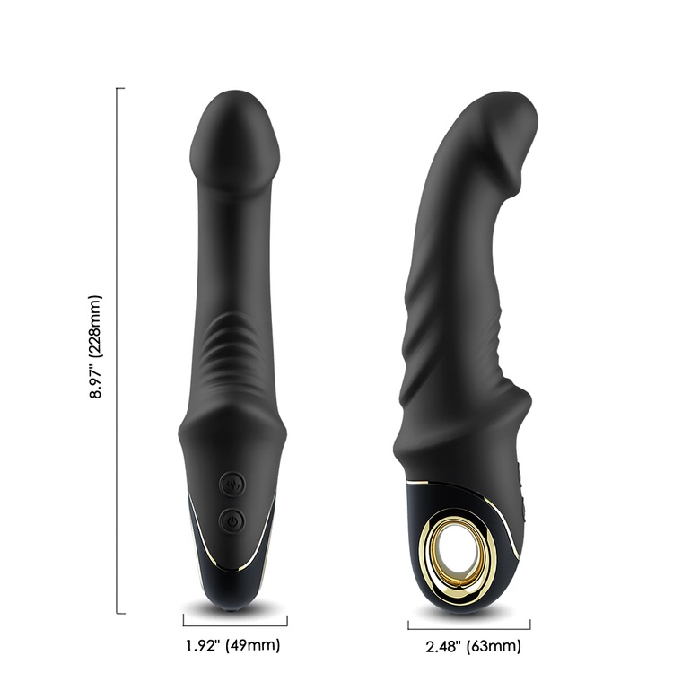TOYBOY Joyblade silicone dildo vibrator BLACK - Image 3