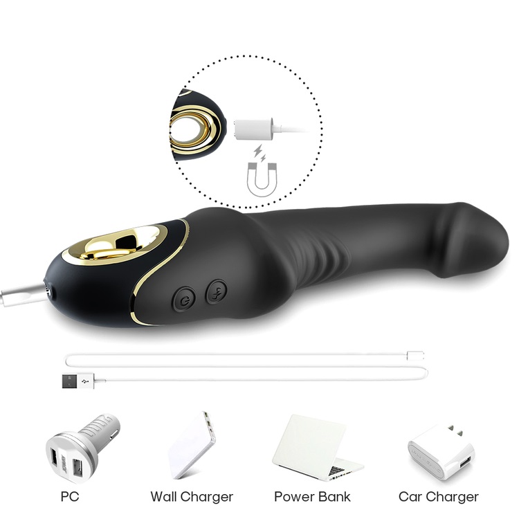TOYBOY Joyblade silicone dildo vibrator BLACK - Image 6