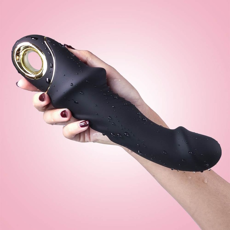 TOYBOY Joyblade silicone dildo vibrator BLACK - Image 2