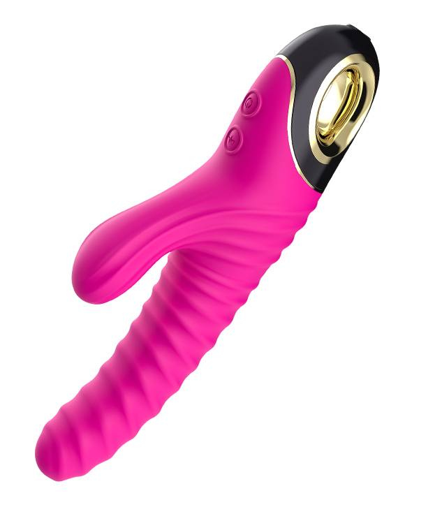 TOYBOX ORGASM-ME silicone rabbit vibrator PINK - Image 3