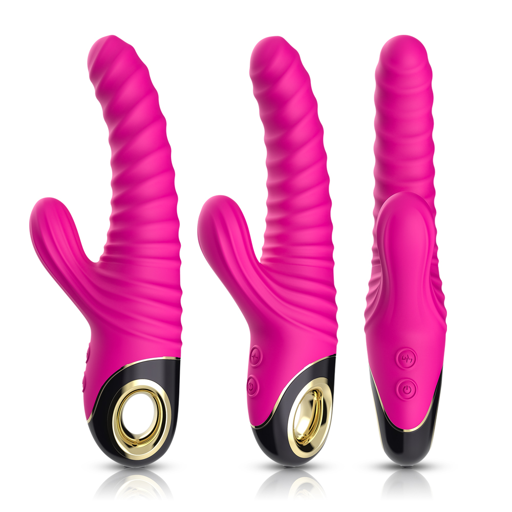 TOYBOX ORGASM-ME silicone rabbit vibrator PINK - Image 4