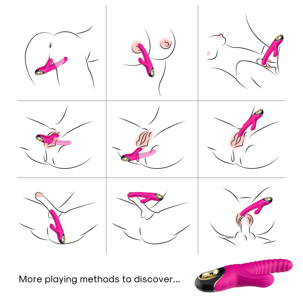 TOYBOX ORGASM-ME silicone rabbit vibrator PINK - Image 6