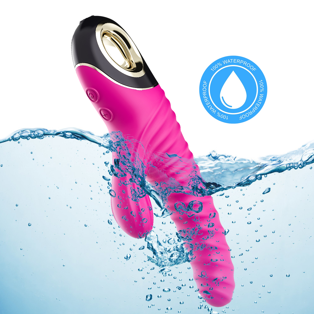 TOYBOX ORGASM-ME silicone rabbit vibrator PINK - Image 7