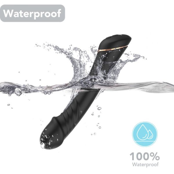 TOYBOX BLACK GINO Realistic silicone dildo Vibrator - Image 6